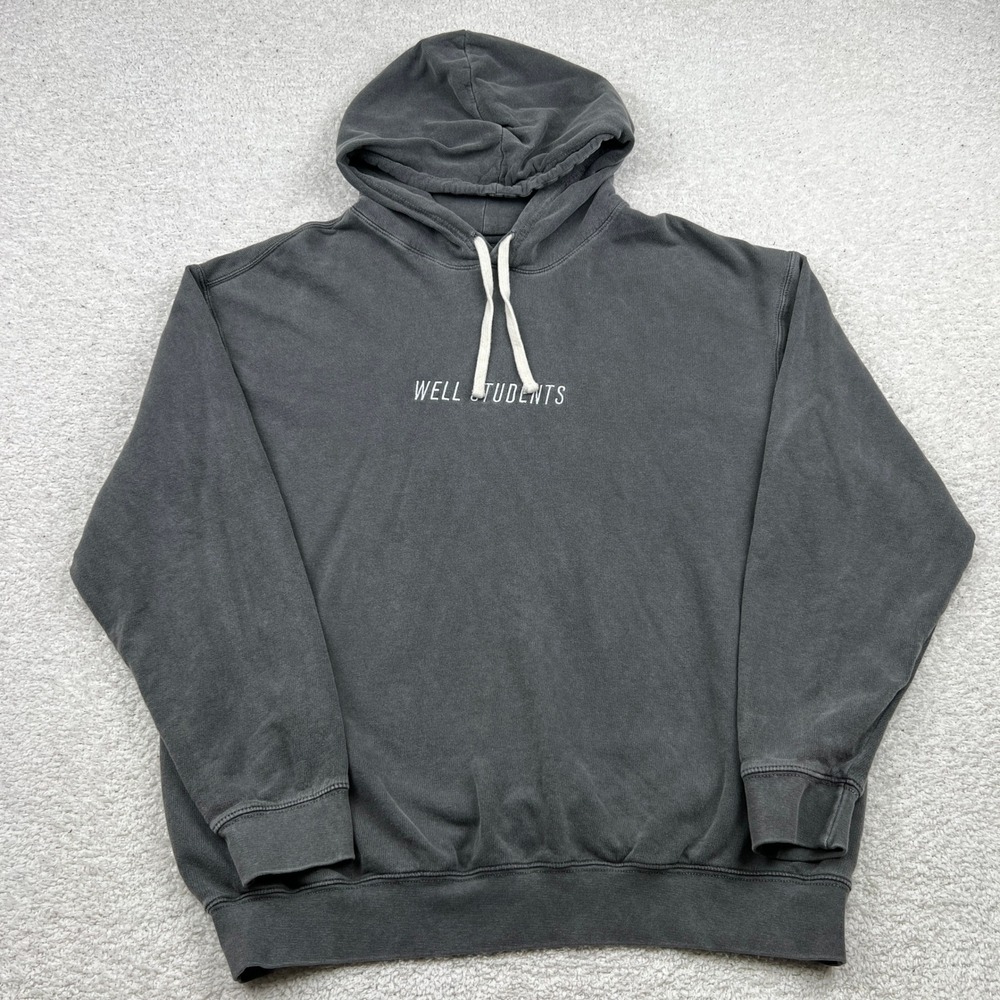 Well Church Students Hoodie Men's Charcoal Gray L Comfort Colors Clovis, CA C